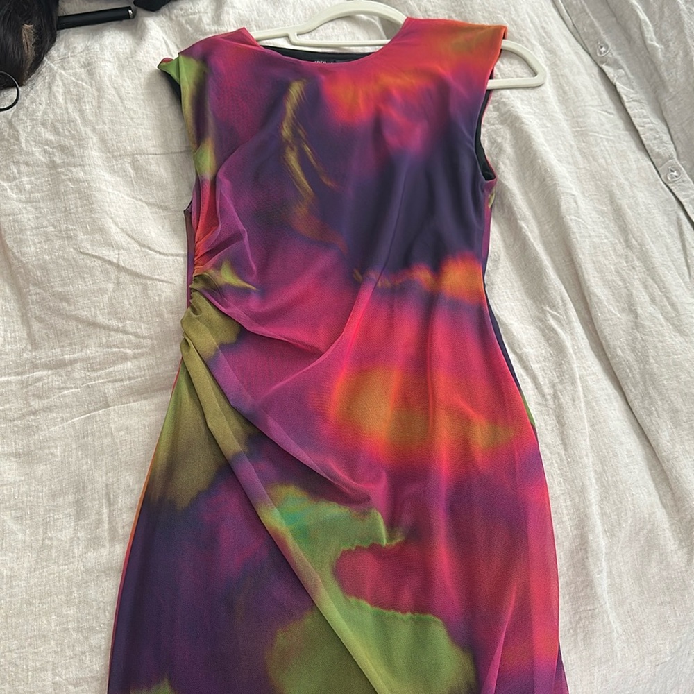 MIDI length dress from Zara. Beautiful colors.